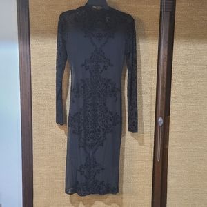 Xhilaration Dress With Velvet Lace